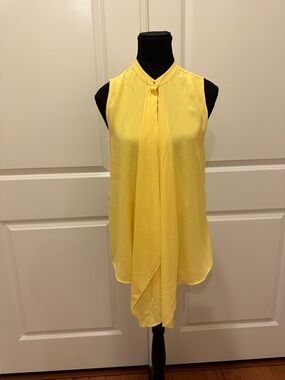 H&M Yellow Sleeveless Tie-Front Camisole